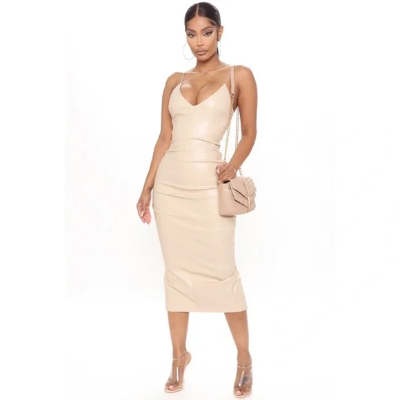 black knit midi dress Aliza Knit One Shoulder Bodycon Midi Dress • Shop American Threads Women's Trendy Online Boutique White / L main image 1